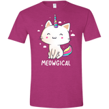T-Shirts Antique Heliconia / S Meowgical Men's Semi-Fitted Softstyle
