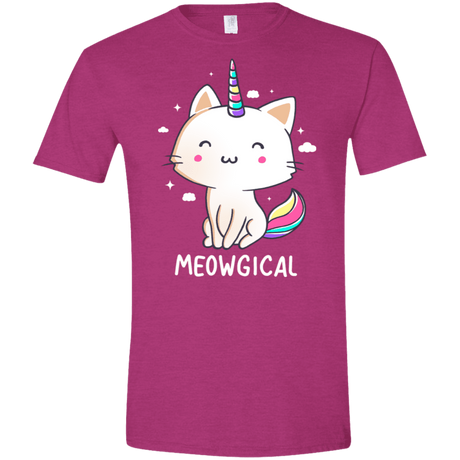 T-Shirts Antique Heliconia / S Meowgical Men's Semi-Fitted Softstyle