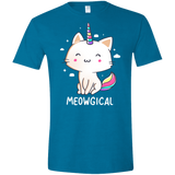 T-Shirts Antique Sapphire / S Meowgical Men's Semi-Fitted Softstyle