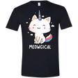 T-Shirts Black / X-Small Meowgical Men's Semi-Fitted Softstyle