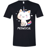 T-Shirts Black / X-Small Meowgical Men's Semi-Fitted Softstyle