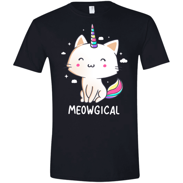 T-Shirts Black / X-Small Meowgical Men's Semi-Fitted Softstyle