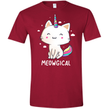 T-Shirts Cardinal Red / S Meowgical Men's Semi-Fitted Softstyle