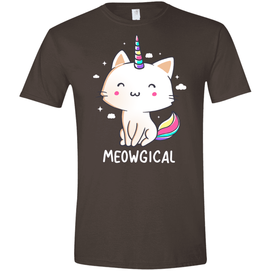 T-Shirts Dark Chocolate / S Meowgical Men's Semi-Fitted Softstyle