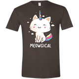 T-Shirts Dark Chocolate / S Meowgical Men's Semi-Fitted Softstyle