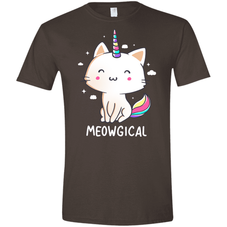 T-Shirts Dark Chocolate / S Meowgical Men's Semi-Fitted Softstyle