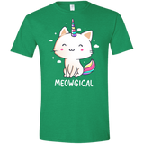 T-Shirts Heather Irish Green / M Meowgical Men's Semi-Fitted Softstyle