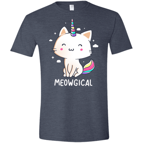 T-Shirts Heather Navy / S Meowgical Men's Semi-Fitted Softstyle