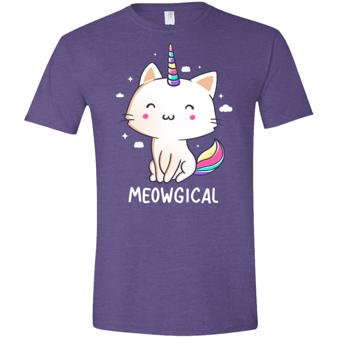 T-Shirts Heather Purple / S Meowgical Men's Semi-Fitted Softstyle