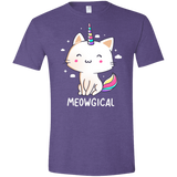 T-Shirts Heather Purple / S Meowgical Men's Semi-Fitted Softstyle