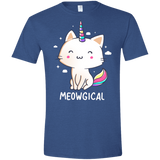 T-Shirts Heather Royal / X-Small Meowgical Men's Semi-Fitted Softstyle