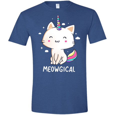T-Shirts Heather Royal / X-Small Meowgical Men's Semi-Fitted Softstyle