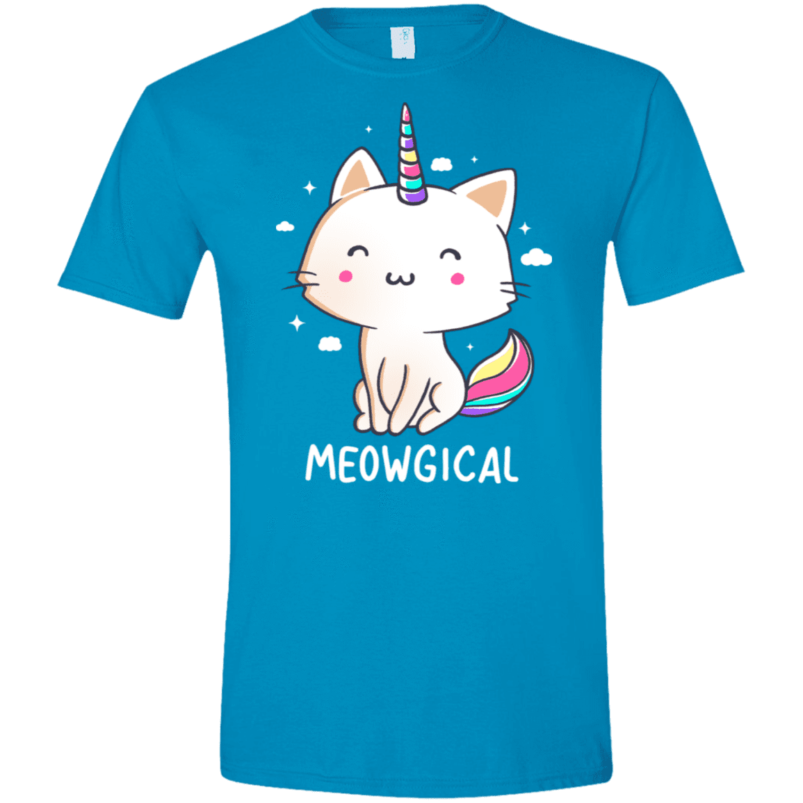 T-Shirts Sapphire / S Meowgical Men's Semi-Fitted Softstyle