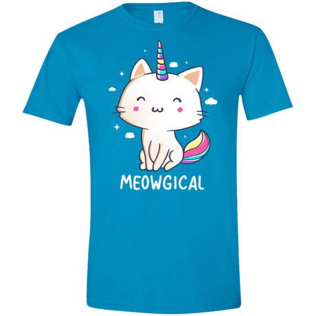 T-Shirts Sapphire / S Meowgical Men's Semi-Fitted Softstyle