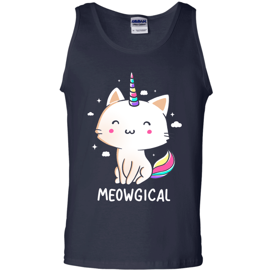 T-Shirts Navy / S Meowgical Men's Tank Top