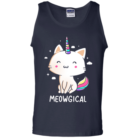 T-Shirts Navy / S Meowgical Men's Tank Top