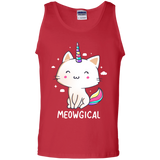 T-Shirts Red / S Meowgical Men's Tank Top