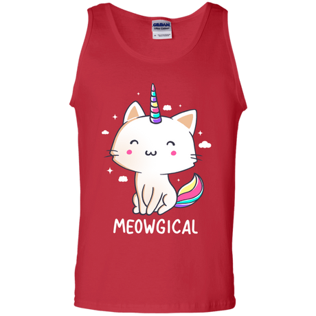 T-Shirts Red / S Meowgical Men's Tank Top