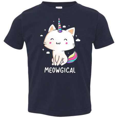 T-Shirts Navy / 2T Meowgical Toddler Premium T-Shirt