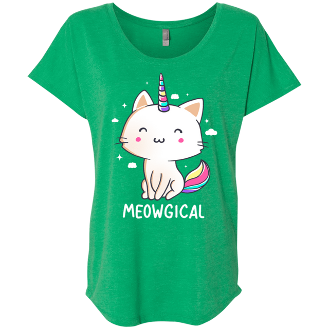 T-Shirts Envy / X-Small Meowgical Triblend Dolman Sleeve