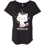 T-Shirts Vintage Black / X-Small Meowgical Triblend Dolman Sleeve
