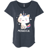 T-Shirts Vintage Navy / X-Small Meowgical Triblend Dolman Sleeve