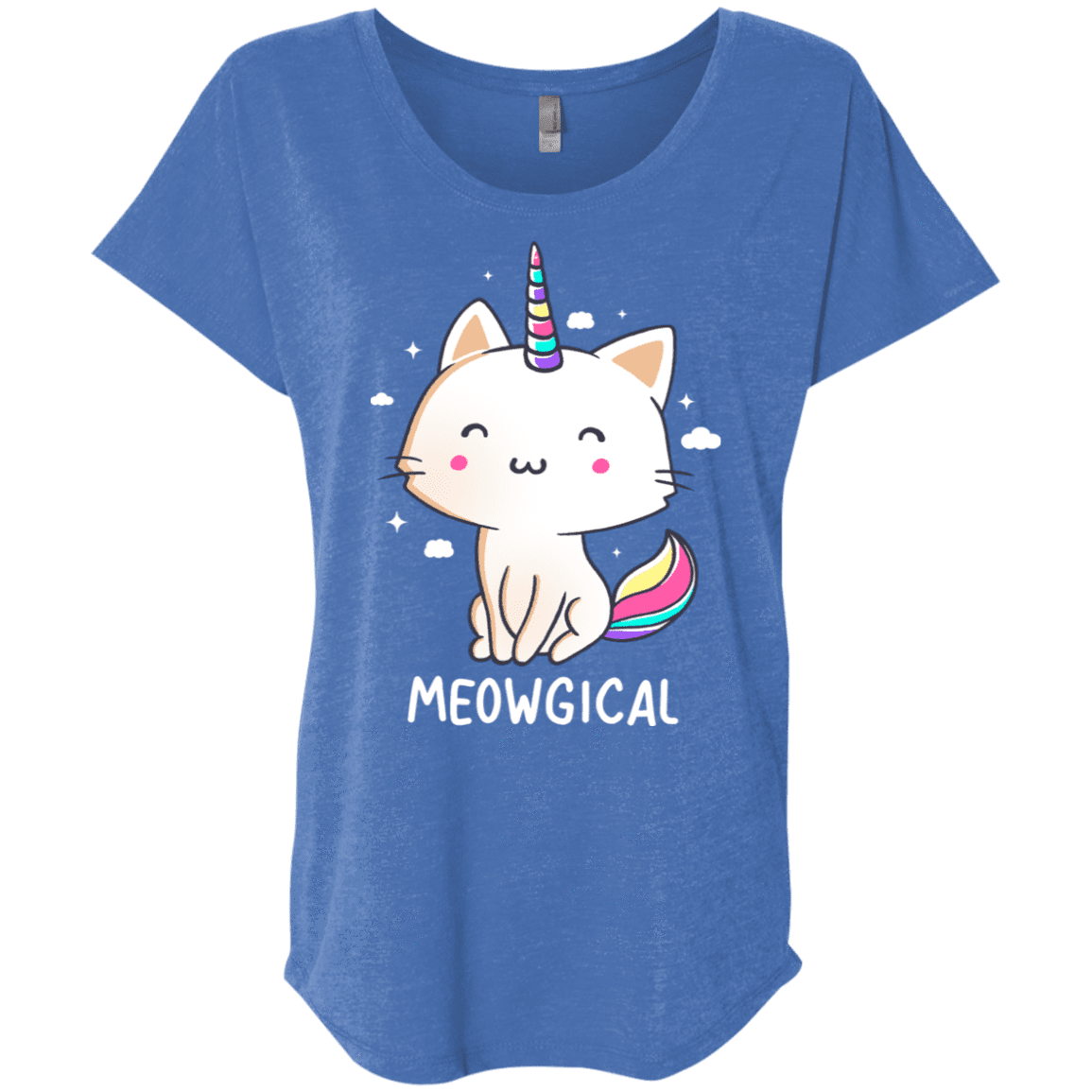 T-Shirts Vintage Royal / X-Small Meowgical Triblend Dolman Sleeve