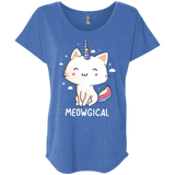 T-Shirts Vintage Royal / X-Small Meowgical Triblend Dolman Sleeve
