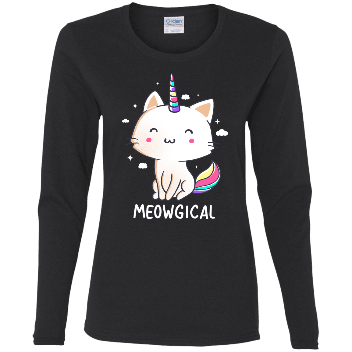 T-Shirts Black / S Meowgical Women's Long Sleeve T-Shirt