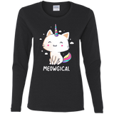 T-Shirts Black / S Meowgical Women's Long Sleeve T-Shirt