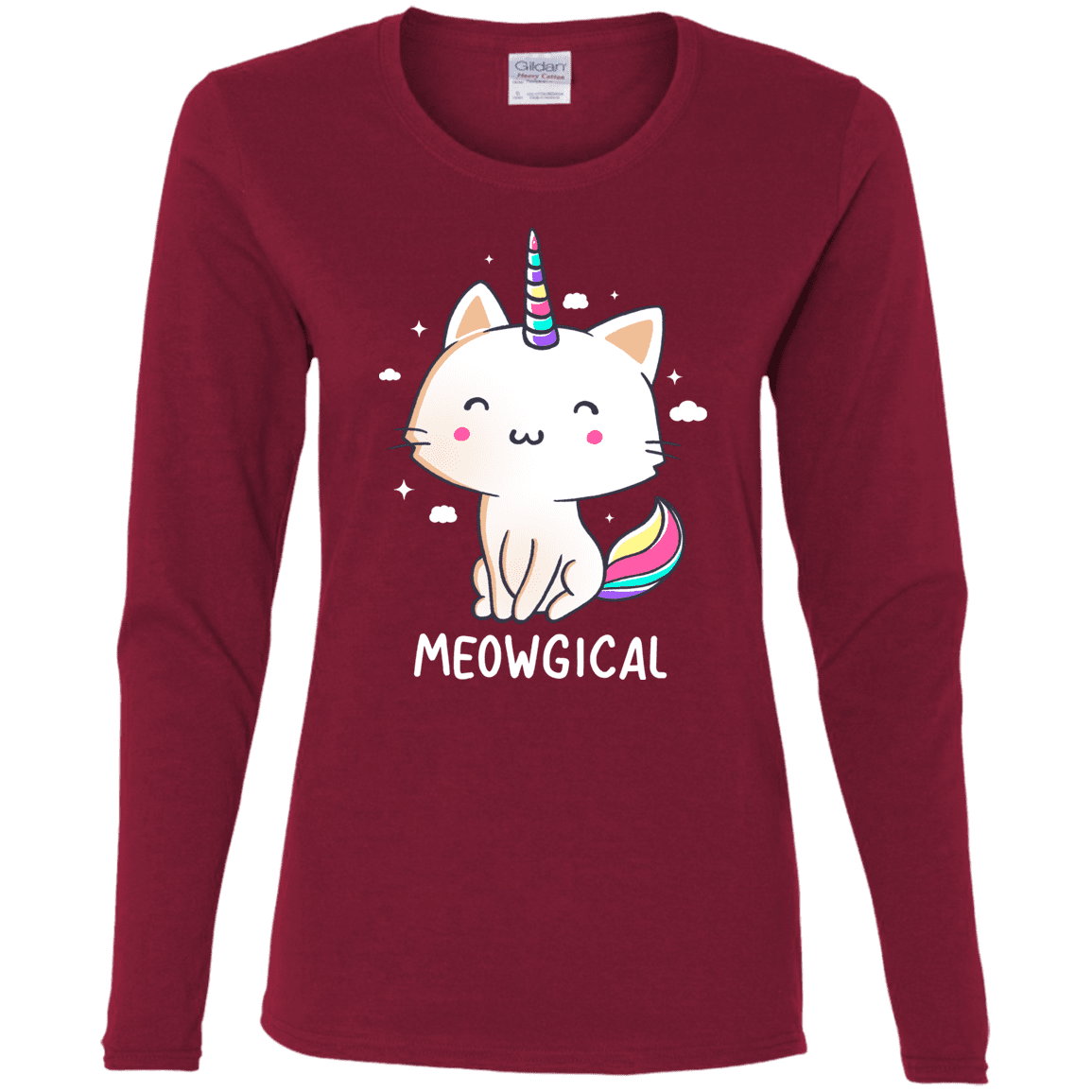 T-Shirts Cardinal / S Meowgical Women's Long Sleeve T-Shirt