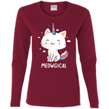 T-Shirts Cardinal / S Meowgical Women's Long Sleeve T-Shirt