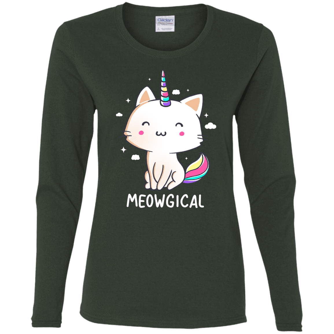 T-Shirts Forest / S Meowgical Women's Long Sleeve T-Shirt