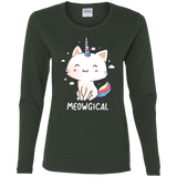 T-Shirts Forest / S Meowgical Women's Long Sleeve T-Shirt