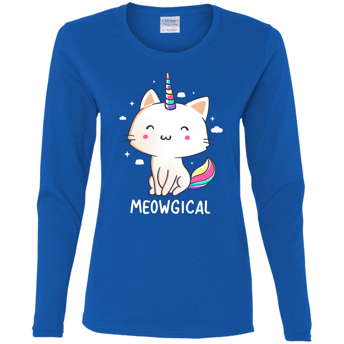 T-Shirts Royal / S Meowgical Women's Long Sleeve T-Shirt