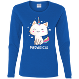 T-Shirts Royal / S Meowgical Women's Long Sleeve T-Shirt