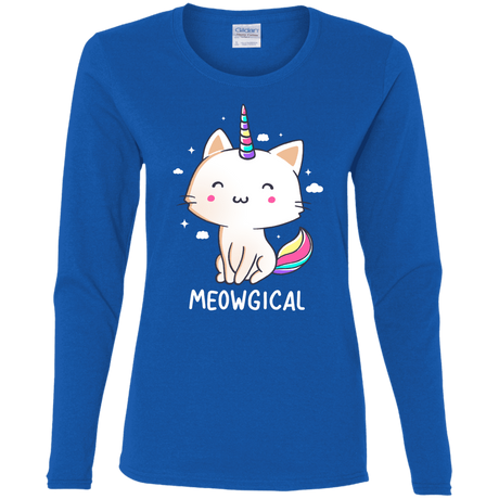 T-Shirts Royal / S Meowgical Women's Long Sleeve T-Shirt