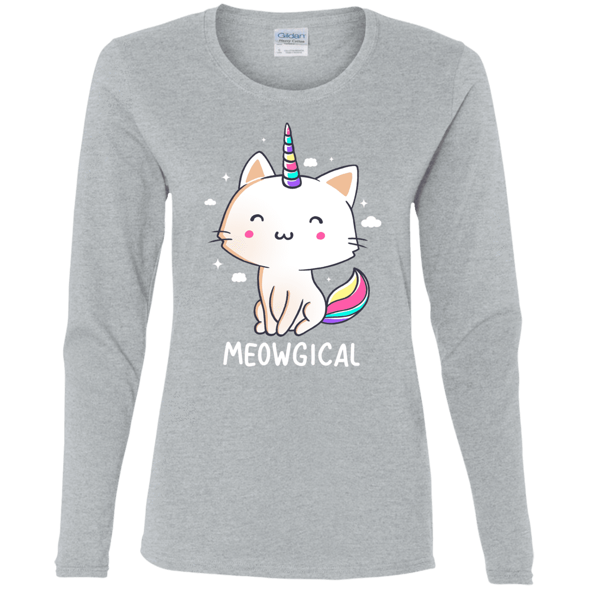 T-Shirts Sport Grey / S Meowgical Women's Long Sleeve T-Shirt