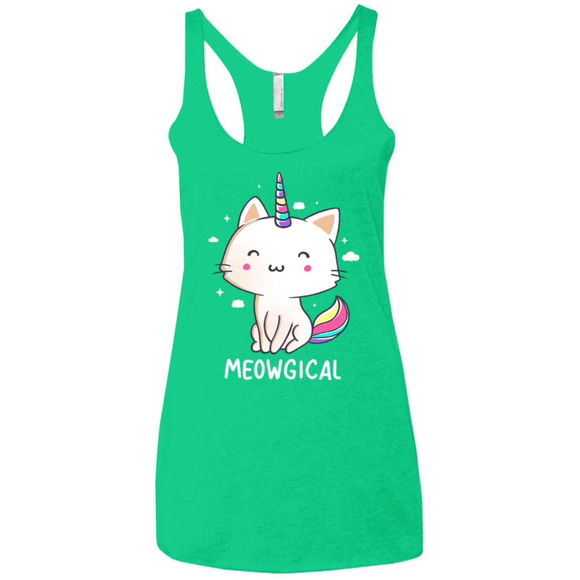 T-Shirts Envy / X-Small Meowgical Women's Triblend Racerback Tank