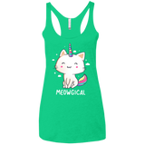 T-Shirts Envy / X-Small Meowgical Women's Triblend Racerback Tank