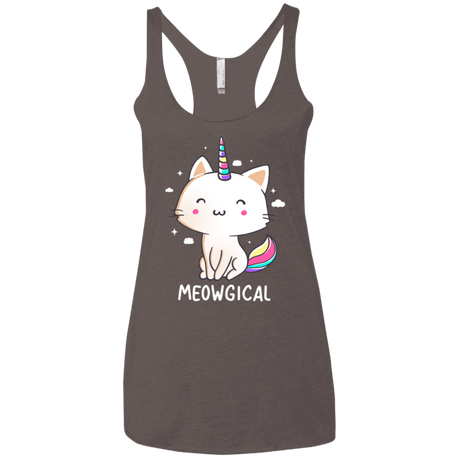 T-Shirts Macchiato / X-Small Meowgical Women's Triblend Racerback Tank