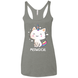 T-Shirts Venetian Grey / X-Small Meowgical Women's Triblend Racerback Tank
