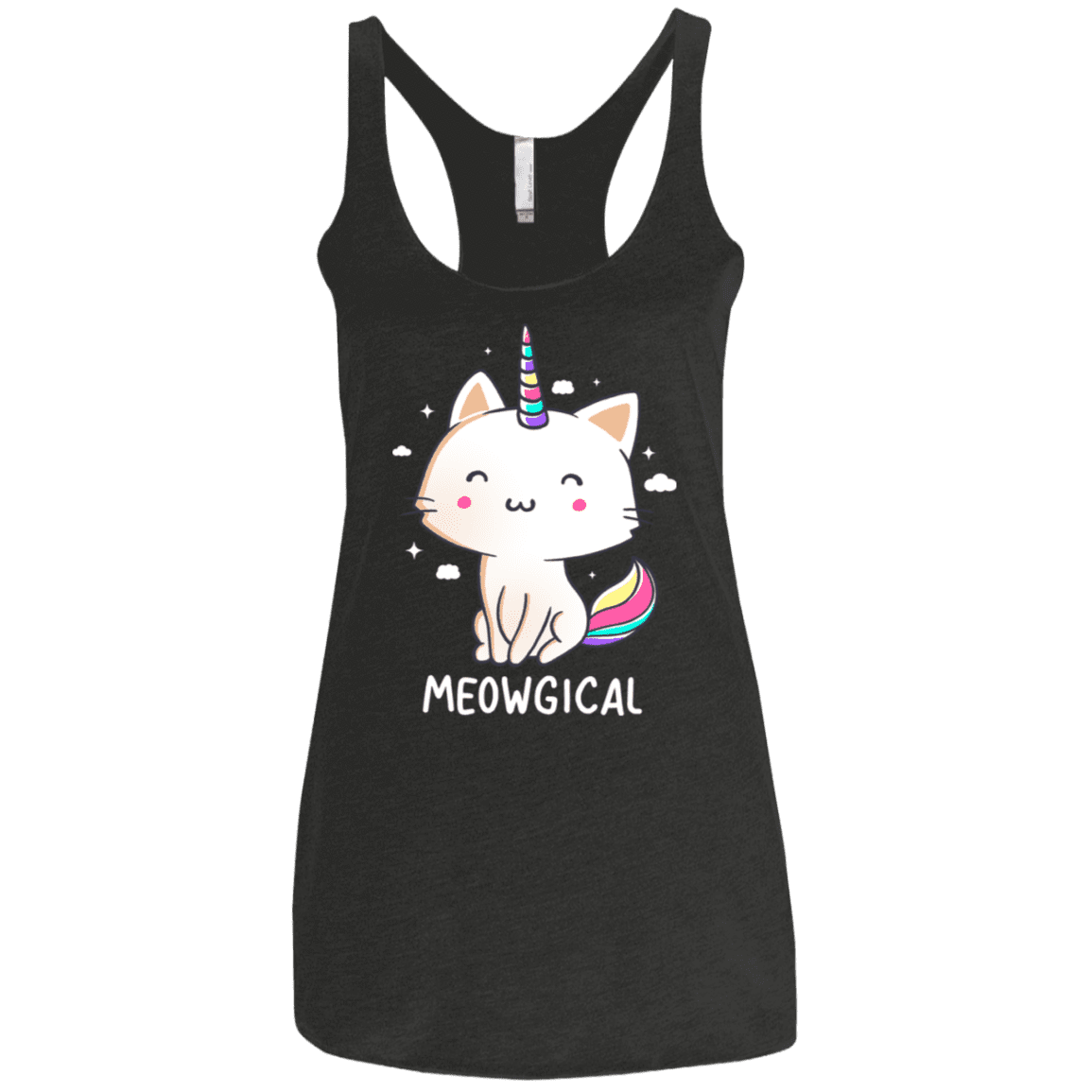 T-Shirts Vintage Black / X-Small Meowgical Women's Triblend Racerback Tank