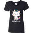 T-Shirts Black / S Meowgical Women's V-Neck T-Shirt