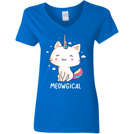 T-Shirts Royal / S Meowgical Women's V-Neck T-Shirt