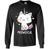 T-Shirts Black / YS Meowgical Youth Long Sleeve T-Shirt