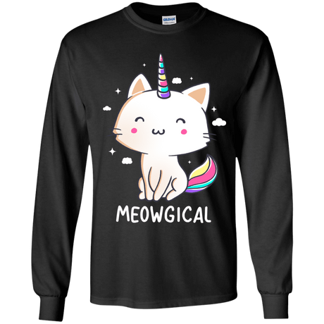 T-Shirts Black / YS Meowgical Youth Long Sleeve T-Shirt