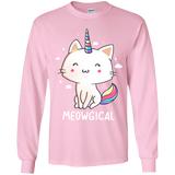 T-Shirts Light Pink / YS Meowgical Youth Long Sleeve T-Shirt
