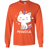 T-Shirts Orange / YS Meowgical Youth Long Sleeve T-Shirt