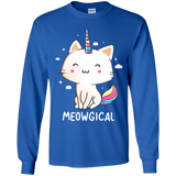 T-Shirts Royal / YS Meowgical Youth Long Sleeve T-Shirt